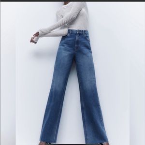 ZARA ZW THE WIDE LEG FULL LENGTH JEANS
